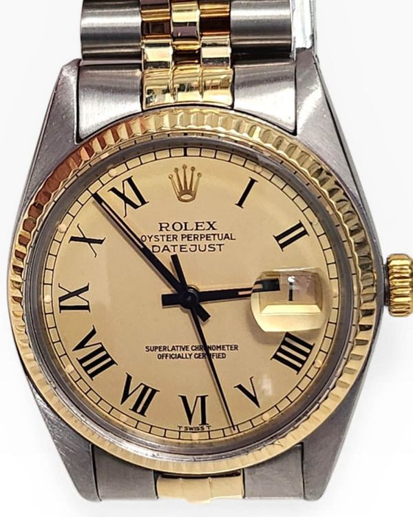 Rolex Datejust 36MM Champagne "Buckley" Dial Aftermarket Jubilee Bracelet (16013)