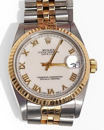 Rolex Datejust 31MM White Dial Two-Tone Jubilee Bracelet (68273)