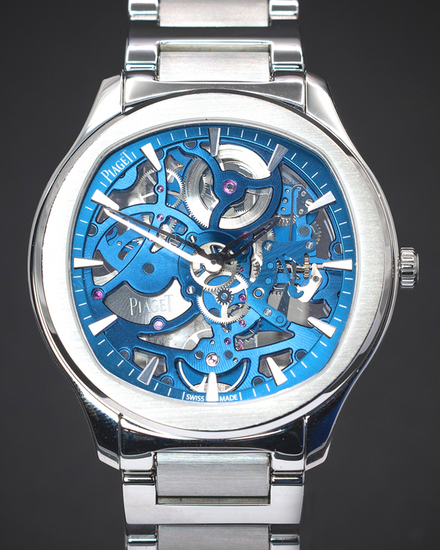 2021 Piaget Polo 42MM Skeleton Dial Steel Bracelet (G0A45004)