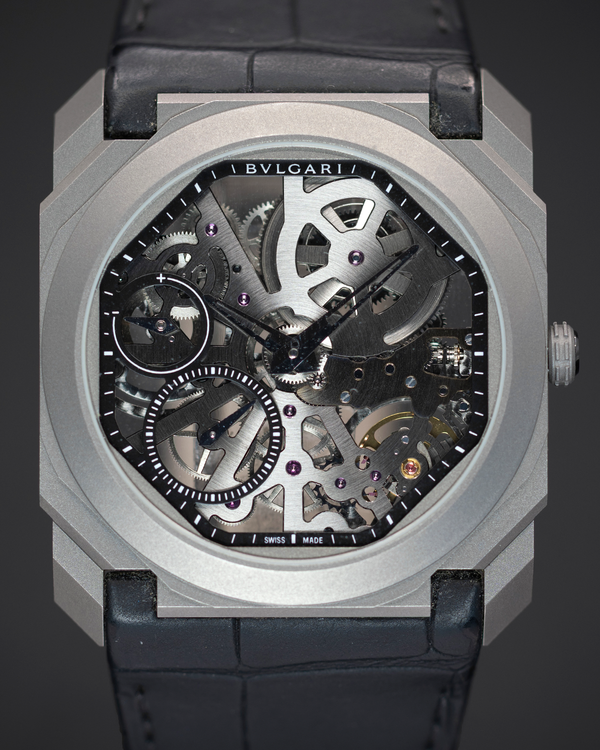 2020 Bvlgari Octo Finissimo 40MM Skeleton Dial Leather Strap (102714)