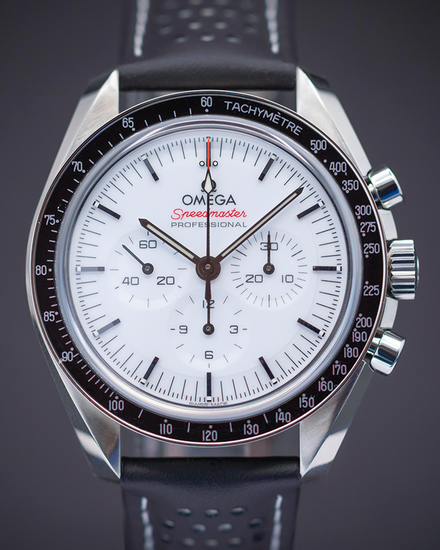 2026 Omega Speedmaster Professional Moonwatch 42MM White Dial Leather Strap (310.32.42.50.04.002)