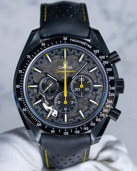 2024 Omega Speedmaster Dark Side of the Moon "Apollo 8" 44.25MM Skeleton "Moon" Dial Rubber Strap (310.92.44.50.01.001)