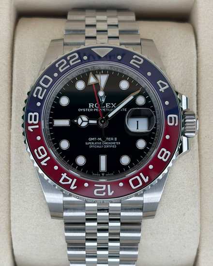 2025 Rolex GMT-Master II "Pepsi" 40MM Black Dial Jubilee Bracelet (126710BLRO)