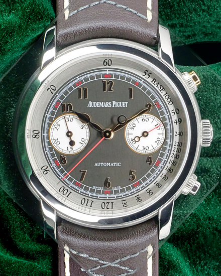 Audemars Piguet Jules Audemars “Gstaad Classic” L.E. 41MM Grey Dial Leather Strap (26558TI.OO.D080VE.01)