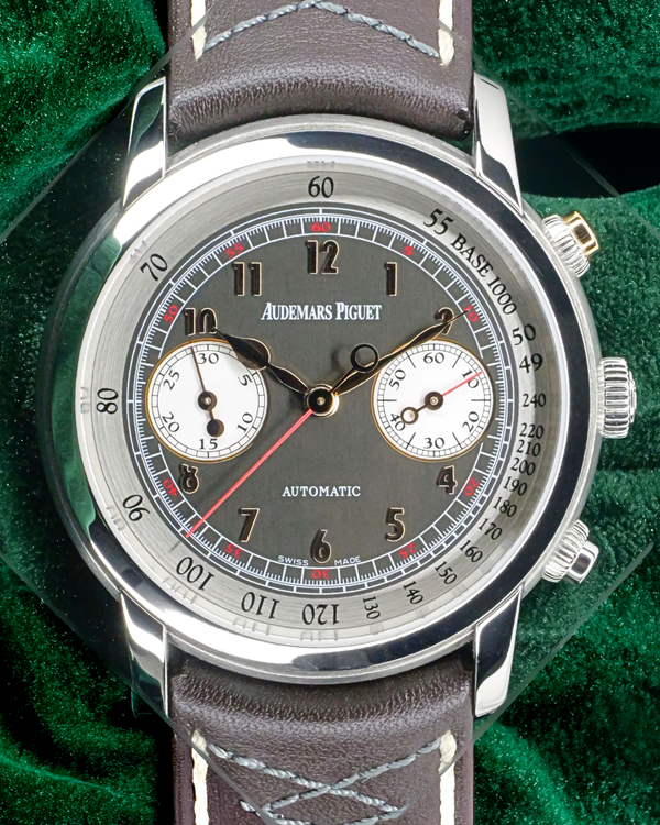 Audemars Piguet Jules Audemars 41MM Grey Dial Leather Strap (26558TI.OO.D080VE.01)