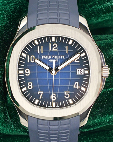 Patek Philippe Aquanaut 42.2MM Blue Dial Rubber Strap (5168G-001)