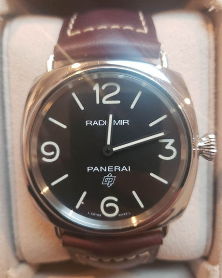 No Reserve - 2024 Panerai Radiomir 45MM Black Dial Leather Strap (PAM00753)