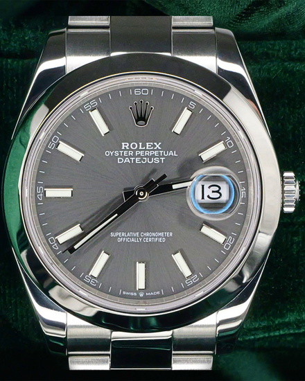 Rolex Datejust 41MM Grey Dial Oyster Bracelet (126300)