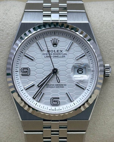 2025 Rolex Land-Dweller 36MM White Dial Flat Jubilee Bracelet (127234)