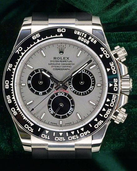 2026 Rolex Cosmograph Daytona "Ghost" 40MM Silver Dial Rubber Strap (126519LN)