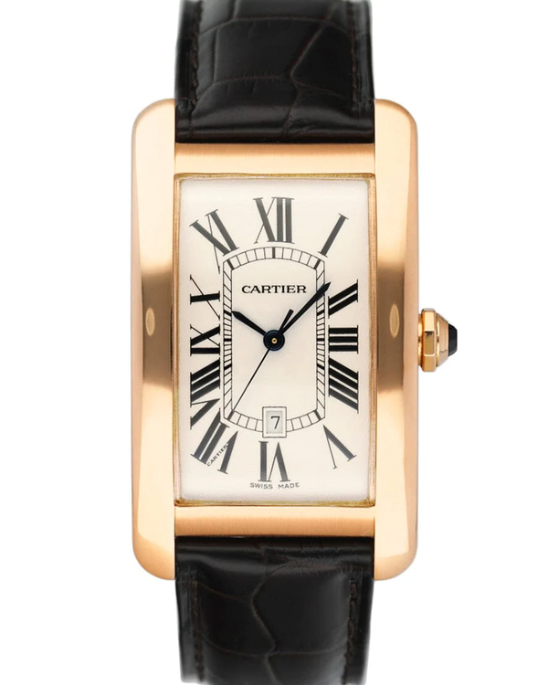 Cartier Tank Américaine 27MM Silver Dial Leather Strap (W2609156)