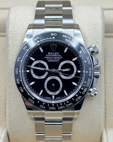 2025 Rolex Cosmograph Daytona 40MM Black Dial Oyster Bracelet (126500LN)