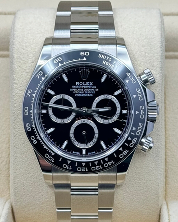 2025 Rolex Cosmograph Daytona 40MM Black Dial Oyster Bracelet (126500LN)
