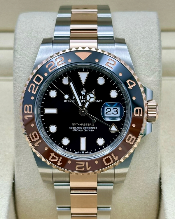 2021 Rolex GMT-Master II "Rootbeer" 40MM Black Dial Two-Tone Oyster Bracelet (126711CHNR)