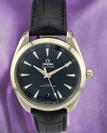 2021 Omega Seamaster Aqua Terra 41MM Blue Dial Leather Strap (220.13.41.21.03.003)