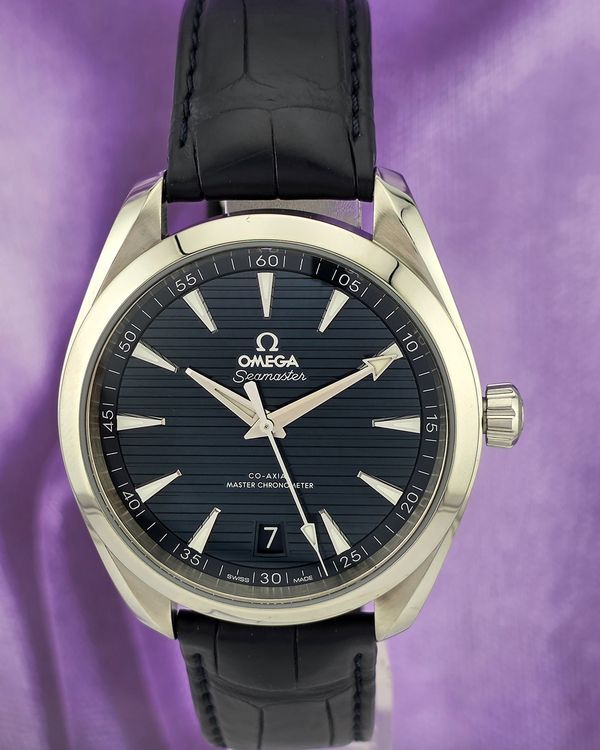 2021 Omega Seamaster Aqua Terra 41MM Blue Dial Leather Strap (220.13.41.21.03.003)