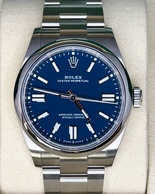 2025 Rolex Oyster Perpetual 41MM Blue Dial Oyster Bracelet (134300)