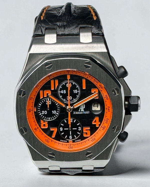 Audemars Piguet Royal Oak Offshore "Volcano" 42MM Black Dial Leather Strap (26170ST.OO.D101CR.01)