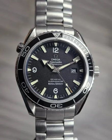 2007 Omega Seamaster Planet Ocean 45.5MM Black Dial Steel Bracelet (2200.50.00)