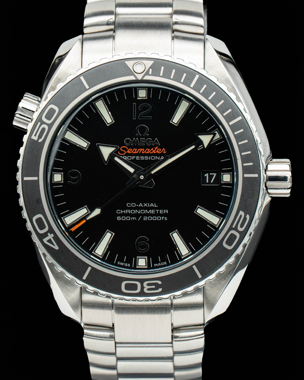 2020 Omega Seamaster Planet Ocean 600M 42MM Black Dial Steel Bracelet (232.30.42.21.01.001)