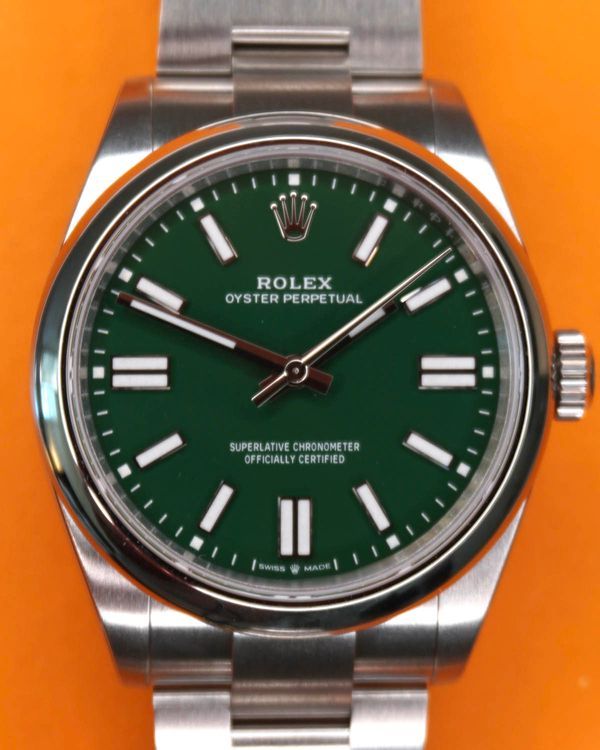 2026 Rolex Oyster Perpetual 41MM Green Dial Oyster Bracelet (134300)