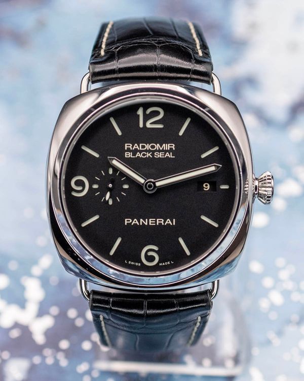 2017 Panerai Radiomir Black Seal 3 Days 45MM Black Dial Leather Strap (PAM00388)
