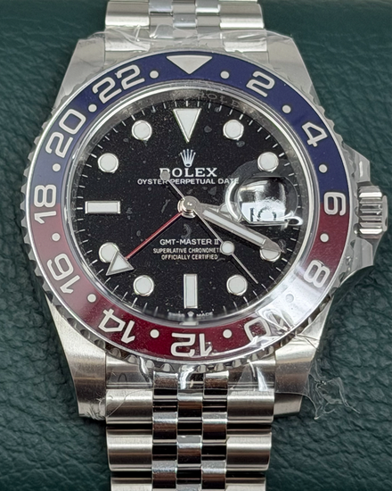 2025 Rolex GMT-Master II "Pepsi" 40MM Black Dial Jubilee Bracelet (126710BLRO)