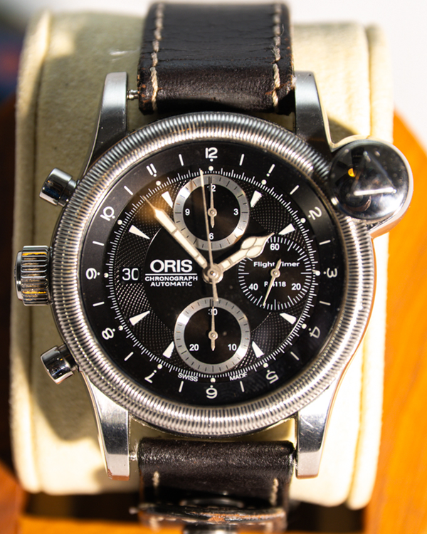 No Reserve - 2007 Oris ProPilot Flight Timer L.E. 44MM Black Dial Leather Strap (R4118)