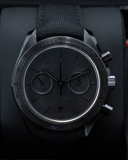 2022 Omega Speedmaster Dark Side of the Moon "Black Black" 44.25MM Black Dial Textile Strap (311.92.44.51.01.005)