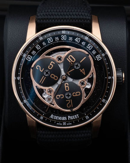 Audemars Piguet Code 11.59 "Starwheel" 41MM Aventurine Dial Textile Strap (15212NR.OO.A002KB.01-AB)