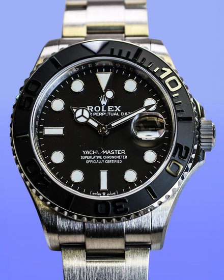 No Reserve - 2025 Rolex Yacht-Master 42MM Black Dial Titanium Oyster Bracelet (226627)