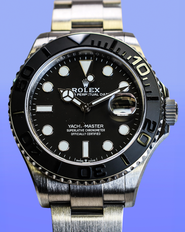No Reserve - 2025 Rolex Yacht-Master 42MM Black Dial Titanium Oyster Bracelet (226627)