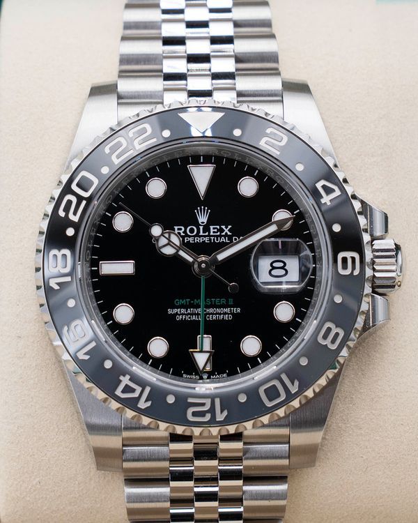2026 Rolex GMT-Master II "Bruce Wayne" 40MM Black Dial Jubilee Bracelet (126710GRNR)