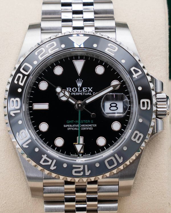 2026 Rolex GMT-Master II "Bruce Wayne" 40MM Black Dial Jubilee Bracelet (126710GRNR)