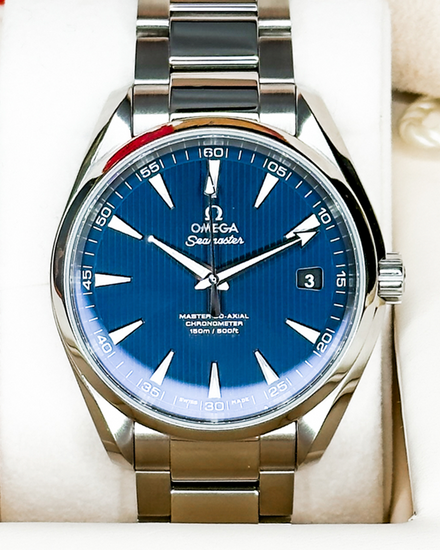 No Reserve - 2023 Omega Seamaster Aqua Terra 150M 41.5MM Blue Dial Steel Bracelet (231.10.42.21.03.003)