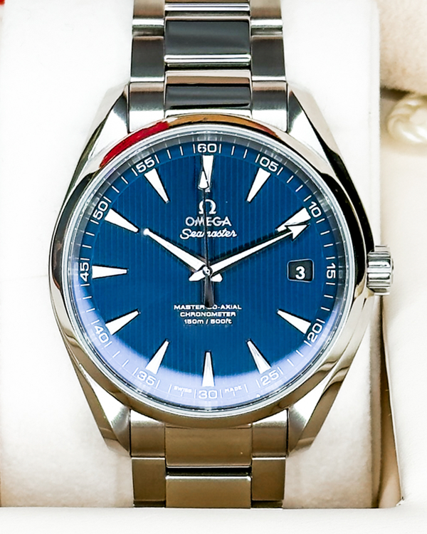 No Reserve - 2023 Omega Seamaster Aqua Terra 41.5MM Blue Dial Steel Bracelet (231.10.42.21.03.003)