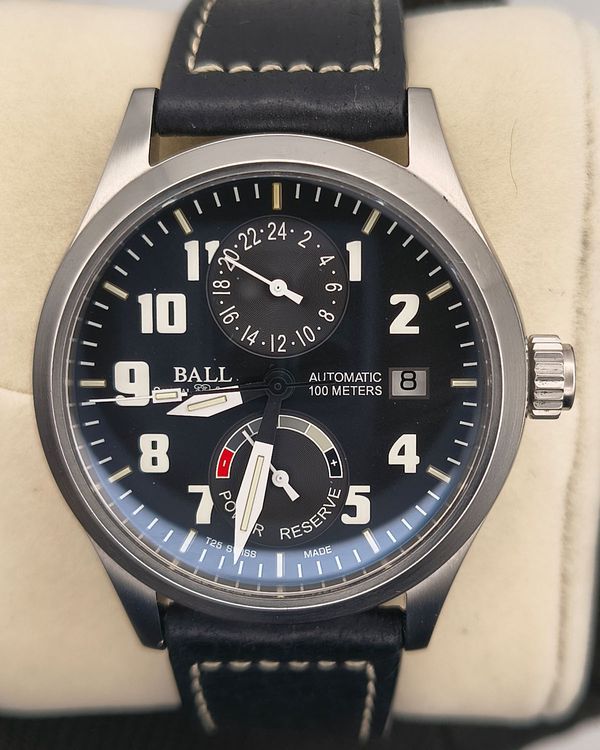 Ball Engineer Master II 40MM Black Dial Leather Strap (GM2126C-LJ-BK)