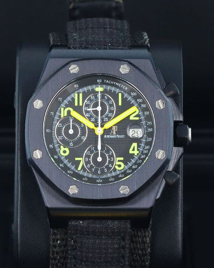 Audemars Piguet Royal Oak Offshore "End of Days" L.E. 42MM Black Dial Textile Strap (25770SN.OO.0001KE.01)