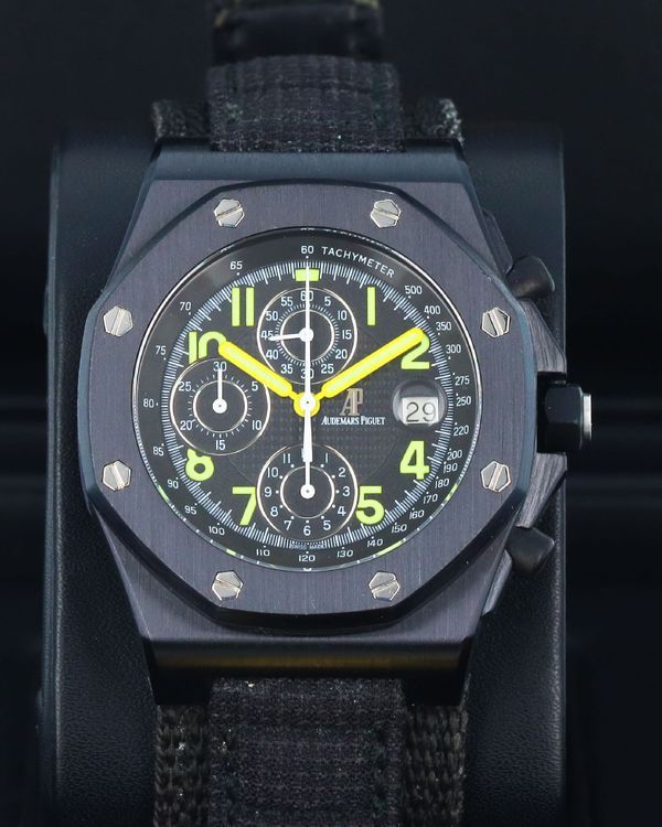 Audemars Piguet Royal Oak Offshore "End of Days" L.E. 42MM Black Dial Textile Strap (25770SN.OO.0001KE.01)