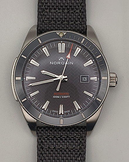 Norqain Adventure Sport 42MM Grey Dial Textile Strap (N1000.08S04.G01.F02)