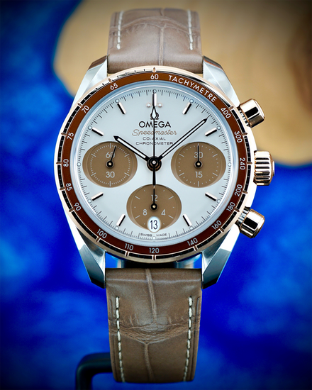 2023 Omega Speedmaster 38MM Brown Dial Leather Strap (324.23.38.50.02.002)