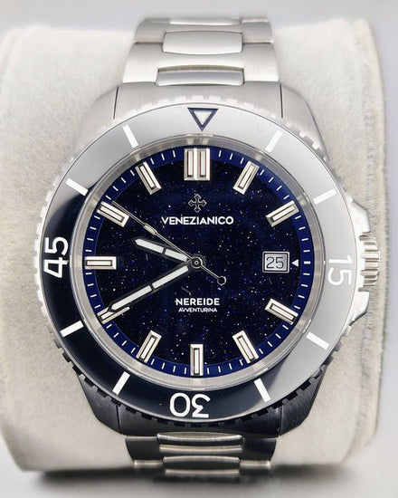 2024 Venezianico Nereide Aventurina 42MM Aventurine Dial Steel Bracelet (4521550)