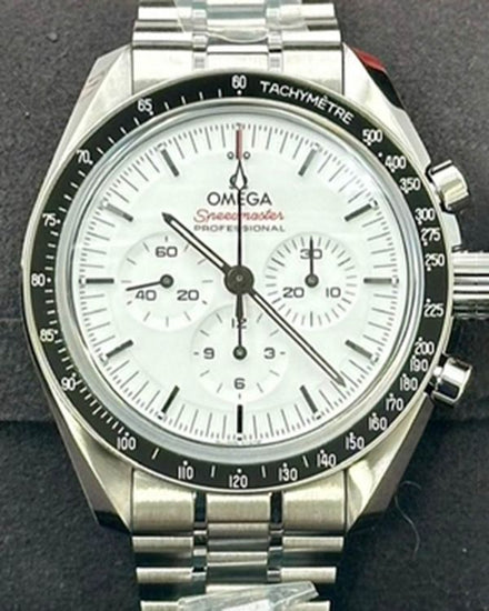 2026 Omega Speedmaster Professional Moonwatch 42MM White Dial Steel Bracelet (310.30.42.50.04.001)