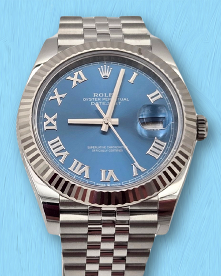 2026 Rolex Datejust 41MM Blue Dial Jubilee Bracelet (126334)