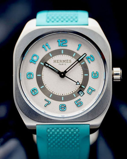 Hermès H08 42MM White Dial Rubber Strap (SP1.749)