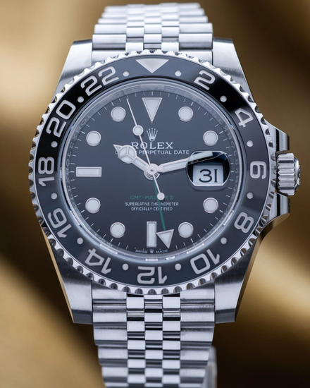 2025 Rolex GMT-Master II "Bruce Wayne" 40MM Black Dial Jubilee Bracelet (126710GRNR)