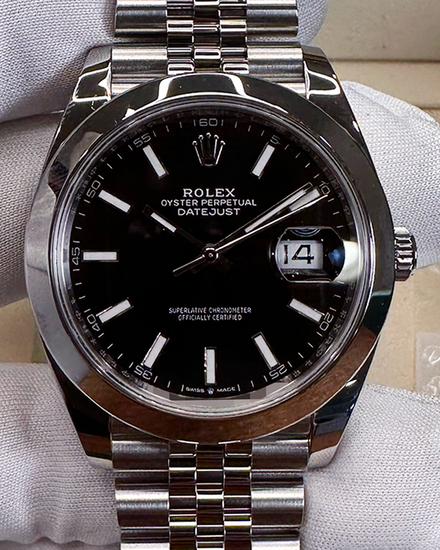 2025 Rolex Datejust 41MM Black Dial Jubilee Bracelet (126300)