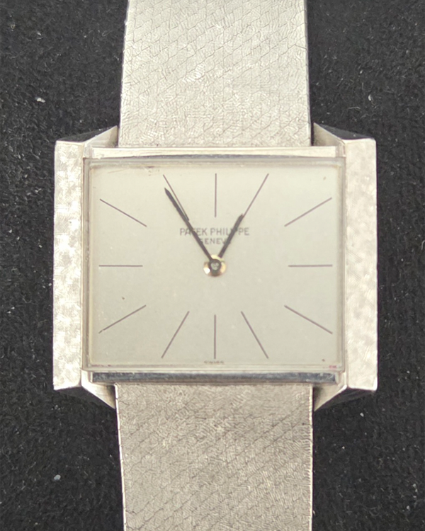 1970 Patek Philippe Vintage 29.5MM Silver Dial White Gold Bracelet (3506)