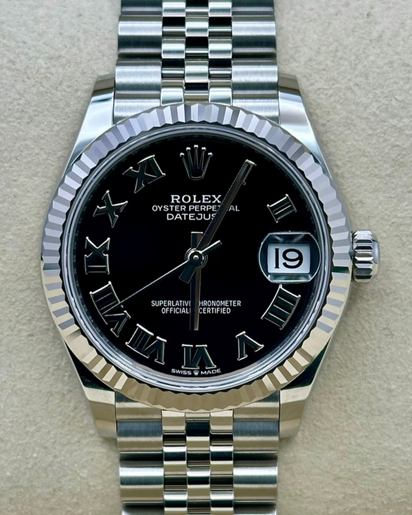 2026 Rolex Datejust 31MM  Black Dial Super Jubilee Bracelet (278274)