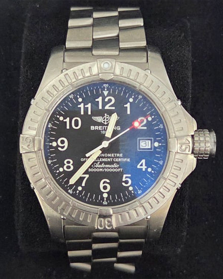 2008 Breitling Avenger Seawolf 44MM Black Dial Titanium Bracelet (E1737018/B640)
